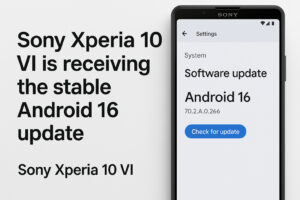Sony Xperia 10 VI, Kararlı Android 16 Güncellemesini Alıyor