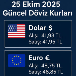 25 Ekim 2025 Güncel Döviz Kurları ve Piyasa Yorumları