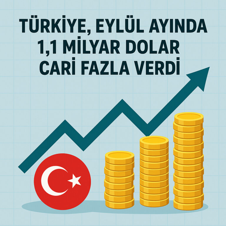 Türkiye, Eylül Ayında 1,1 Milyar Dolar Cari Fazla Verdi